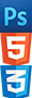 Logo Langages Web et logiciel de photomontage 